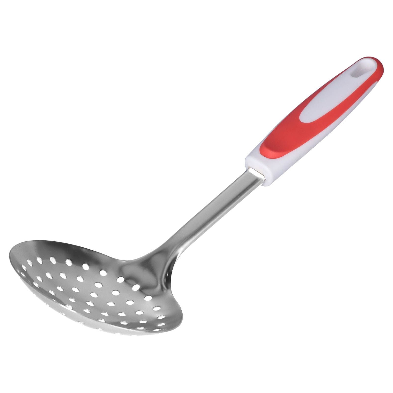Thickened Colander Spoon Hand Polished Soup Hot Pot Spoon Non Slip Stainless Steel Kitchen Strainer Scoop