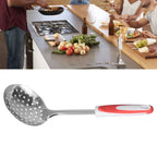 Thickened Colander Spoon Hand Polished Soup Hot Pot Spoon Non Slip Stainless Steel Kitchen Strainer Scoop