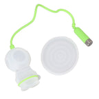 Silicone Tea Infuser Cute Diver Shape Loose Tea Leaf Filter Tea Diffuser Strainer with Chain and Drip Tray for Home Green