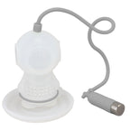 Silicone Tea Infuser Cute Diver Shape Loose Tea Leaf Filter Tea Diffuser Strainer with Chain and Drip Tray for Home Grey