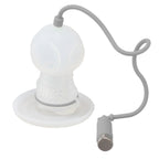Silicone Tea Infuser Cute Diver Shape Loose Tea Leaf Filter Tea Diffuser Strainer with Chain and Drip Tray for Home Grey