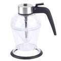 Diamond Honey Bottle Press Type Transparent Glass 200ml Handheld Oil Dispenser for Soy Sauce