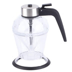 Diamond Honey Bottle Press Type Transparent Glass 200ml Handheld Oil Dispenser for Soy Sauce