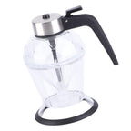 Diamond Honey Bottle Press Type Transparent Glass 200ml Handheld Oil Dispenser for Soy Sauce