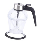 Diamond Honey Bottle Press Type Transparent Glass 200ml Handheld Oil Dispenser for Soy Sauce
