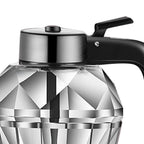Diamond Honey Bottle Press Type Transparent Glass 200ml Handheld Oil Dispenser for Soy Sauce