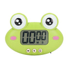 Cartoon Digital Timer ABS Portable Lightweight Simple To Use Cute Cartoon Timer for Kitchen Cooking Green Frog