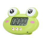 Cartoon Digital Timer ABS Portable Lightweight Simple To Use Cute Cartoon Timer for Kitchen Cooking Green Frog