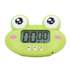 Cartoon Digital Timer ABS Portable Lightweight Simple To Use Cute Cartoon Timer for Kitchen Cooking Green Frog