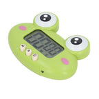Cartoon Digital Timer ABS Portable Lightweight Simple To Use Cute Cartoon Timer for Kitchen Cooking Green Frog