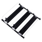 38cm Drink Organizer for Fridge Automatic Pusher Glide 12oz 16oz 20oz Soda Dispenser for Fridge Width Adjustable E Shaped 38cm Black