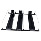 38cm Drink Organizer for Fridge Automatic Pusher Glide 12oz 16oz 20oz Soda Dispenser for Fridge Width Adjustable E Shaped 38cm Black