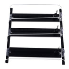 38cm Drink Organizer for Fridge Automatic Pusher Glide 12oz 16oz 20oz Soda Dispenser for Fridge Width Adjustable E Shaped 38cm Black