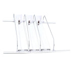 38cm Drink Organizer for Fridge Automatic Pusher Glide 12oz 16oz 20oz Soda Dispenser for Fridge Width Adjustable E Shaped 38cm White