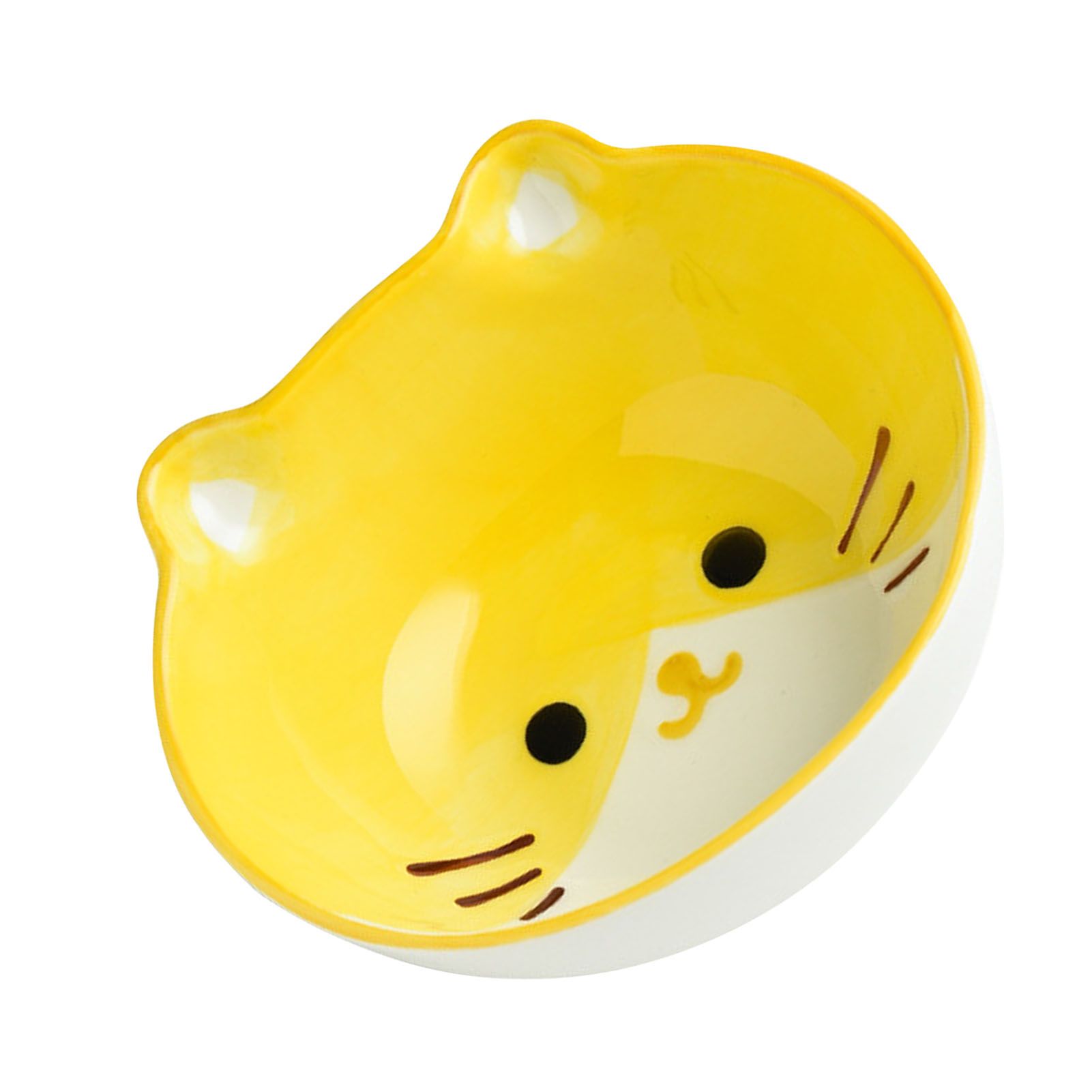 Kids Bowl Ceramic Cute Cartoon Animal Shape Rice Bowls Reusable Dinner Tableware for Serving Soup Cereal Pasta Ice Cream Cat