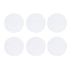 6PCS Round Placemat Woven White Table Mat Heat Insulation Easy to Clean Versatile Dining Accessory for Home Kitchen Decor