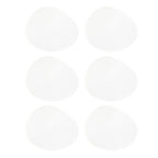 6PCS Round Placemat Woven White Table Mat Heat Insulation Easy to Clean Versatile Dining Accessory for Home Kitchen Decor