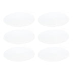 6PCS Round Placemat Woven White Table Mat Heat Insulation Easy to Clean Versatile Dining Accessory for Home Kitchen Decor