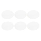 6PCS Round Placemat Woven White Table Mat Heat Insulation Easy to Clean Versatile Dining Accessory for Home Kitchen Decor