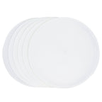 6PCS Round Placemat Woven White Table Mat Heat Insulation Easy to Clean Versatile Dining Accessory for Home Kitchen Decor