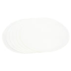 6PCS Round Placemat Woven White Table Mat Heat Insulation Easy to Clean Versatile Dining Accessory for Home Kitchen Decor