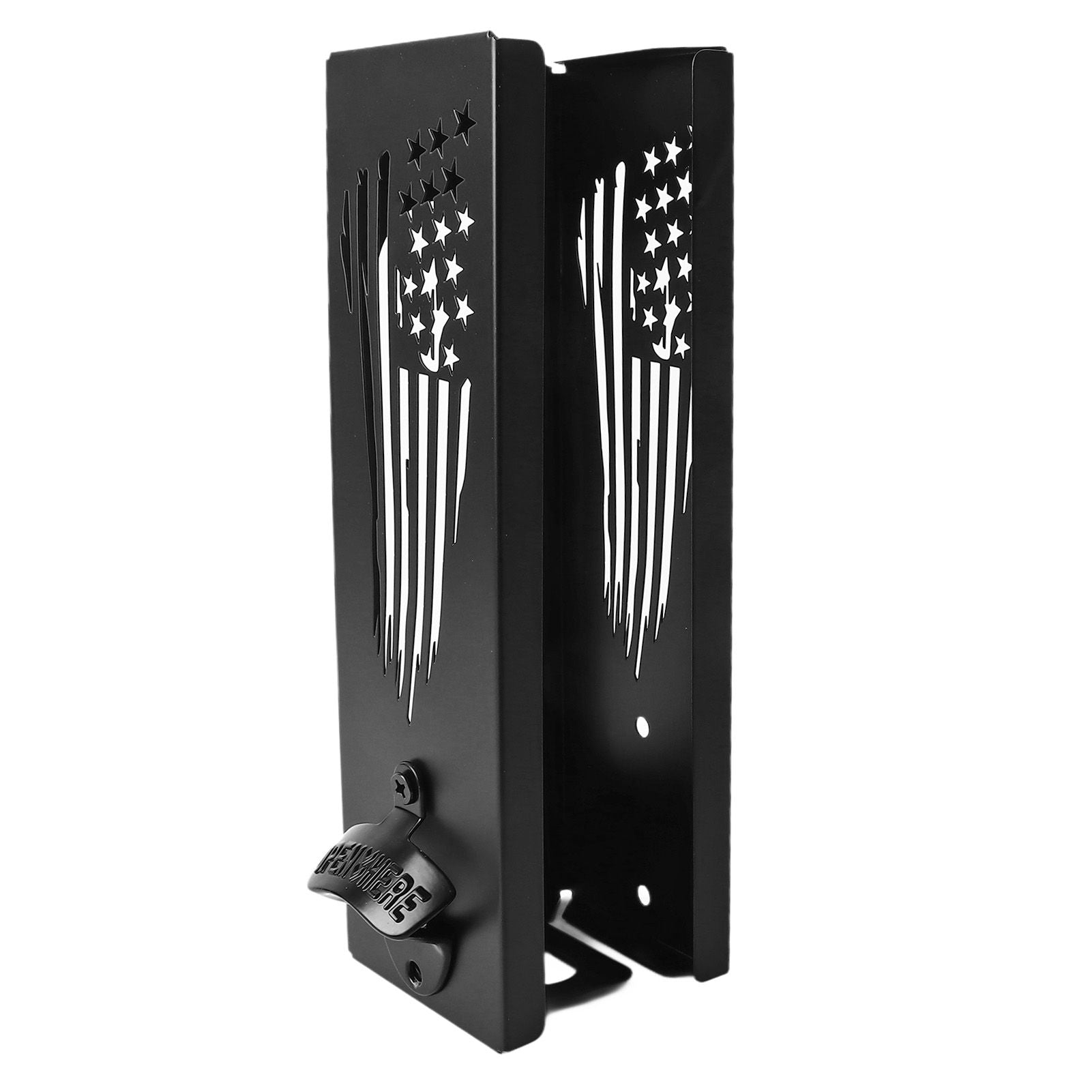 Can Cooler Holder with Bottle Opener Wall Mounted Can Cooler Holders 2 in 1 Metal Can Cooler Dispenser A