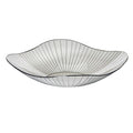 Transparent Grey Fruit Plate Large Plastic Serving Bowl Hand Made Candy Snack Bowl for Living Room Restaurant Party