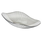Transparent Grey Fruit Plate Large Plastic Serving Bowl Hand Made Candy Snack Bowl for Living Room Restaurant Party
