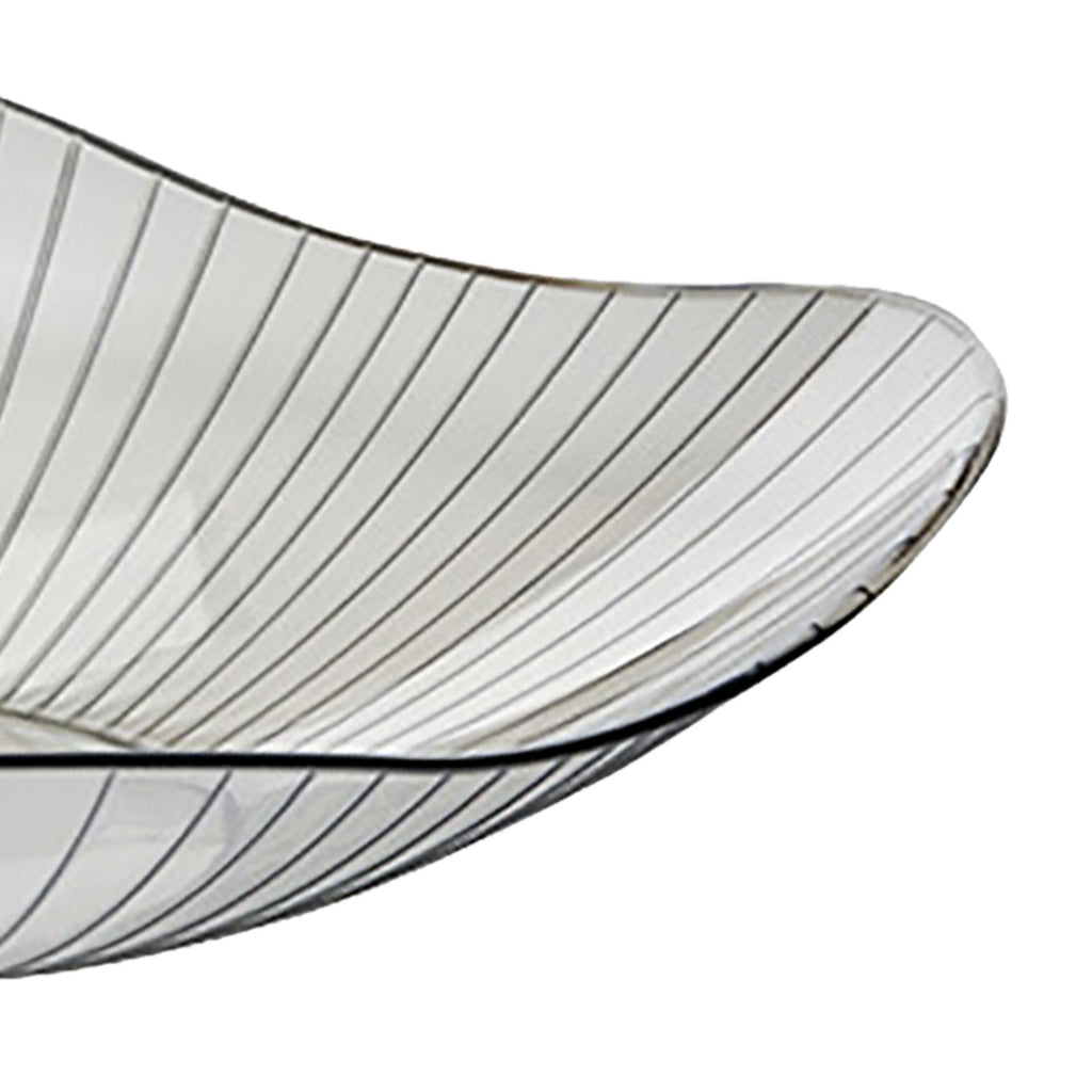 Transparent Grey Fruit Plate Large Plastic Serving Bowl Hand Made Candy Snack Bowl for Living Room Restaurant Party