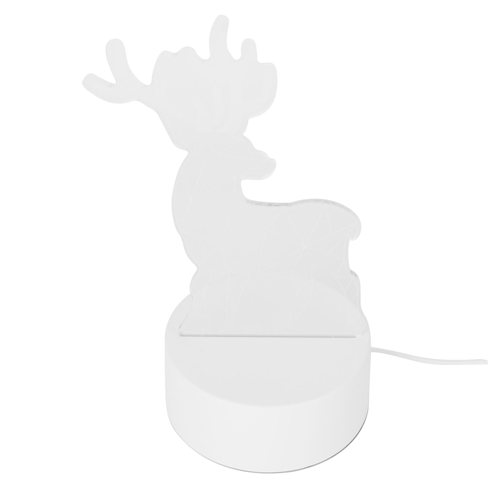 Night Lamp Three Dimensional Deer Table LED USB Night Light Bedroom Bedside Lamp for Halloween Christmas Children's Gifts