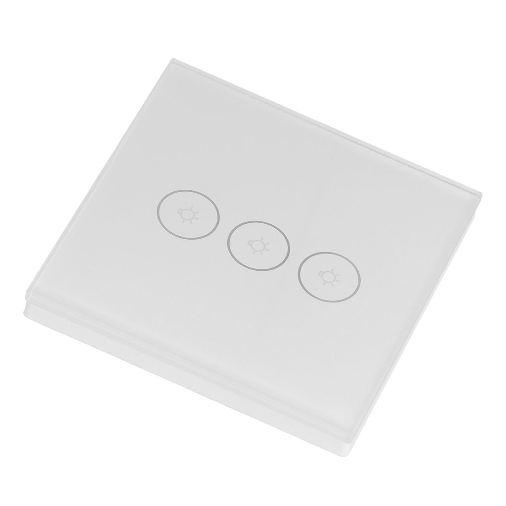 WiFi Smart Wall Light Switch Glass Panel Touch Remote Voice Control Light Switch