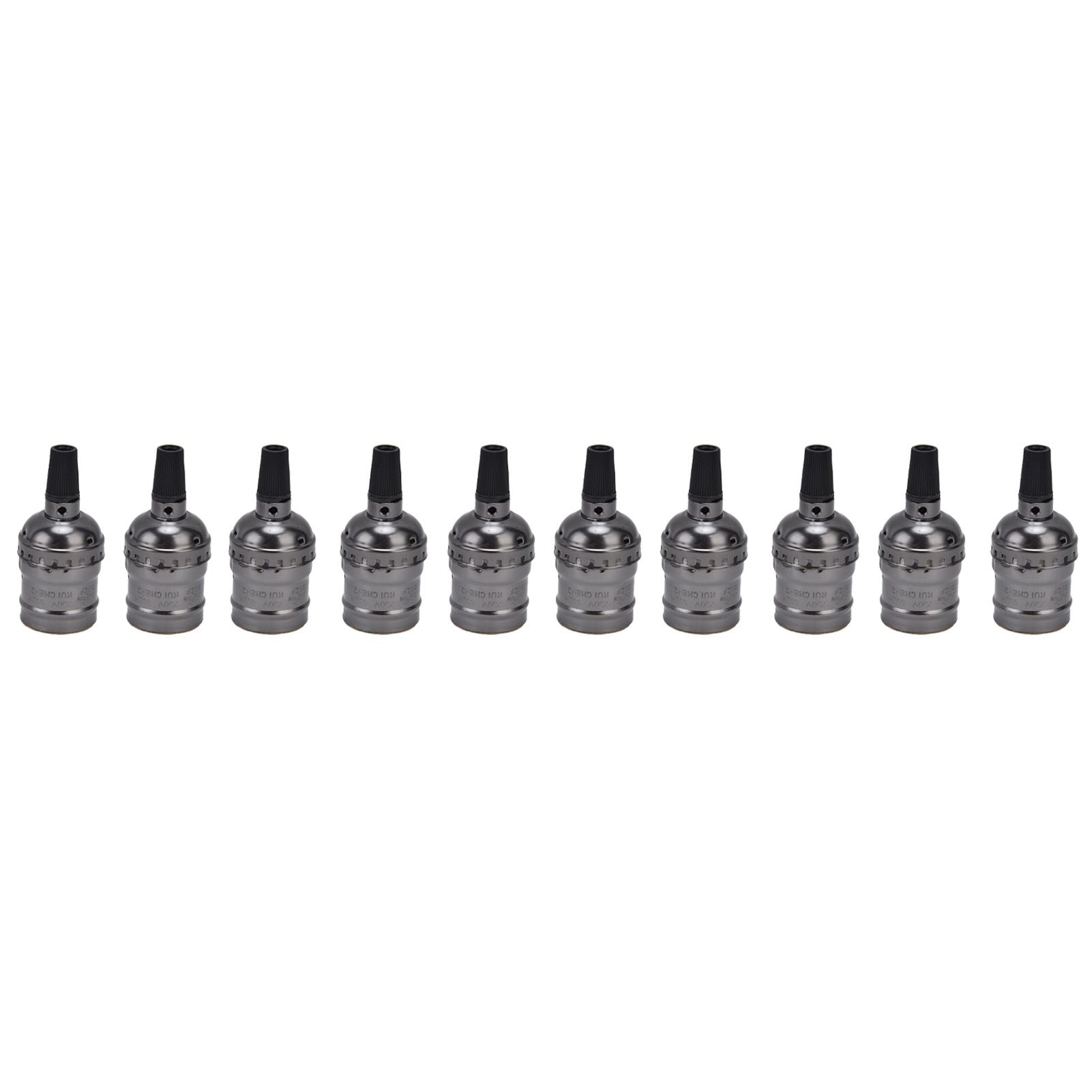 10Pcs Retro Lamp Holder Durable Elegant Aluminum Ceiling Bulb Socket for E26 E27 Bulb