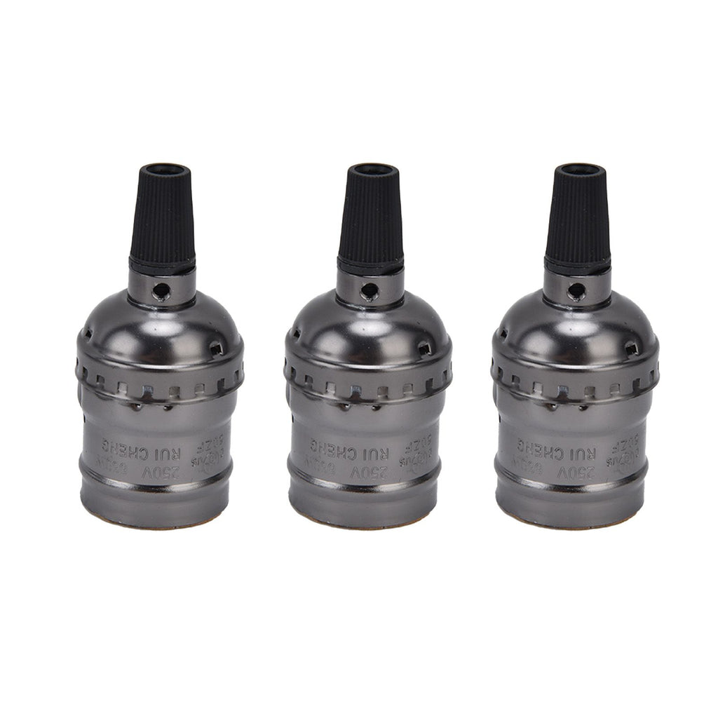 10Pcs Retro Lamp Holder Durable Elegant Aluminum Ceiling Bulb Socket for E26 E27 Bulb