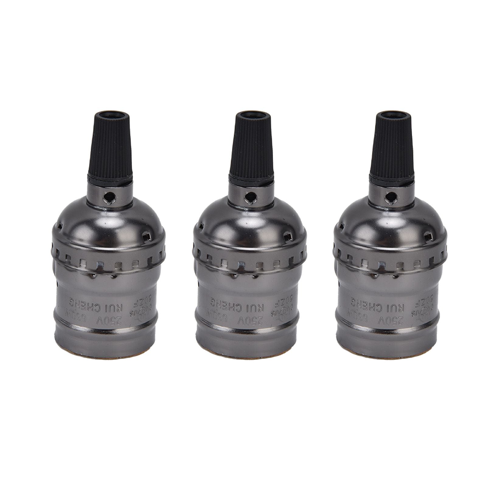10Pcs Retro Lamp Holder Durable Elegant Aluminum Ceiling Bulb Socket for E26 E27 Bulb
