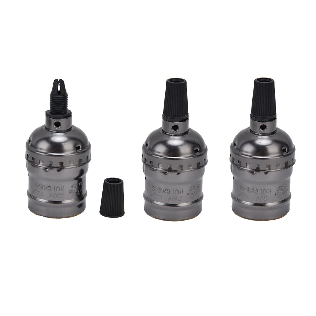 10Pcs Retro Lamp Holder Durable Elegant Aluminum Ceiling Bulb Socket for E26 E27 Bulb