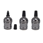 10Pcs Retro Lamp Holder Durable Elegant Aluminum Ceiling Bulb Socket for E26 E27 Bulb