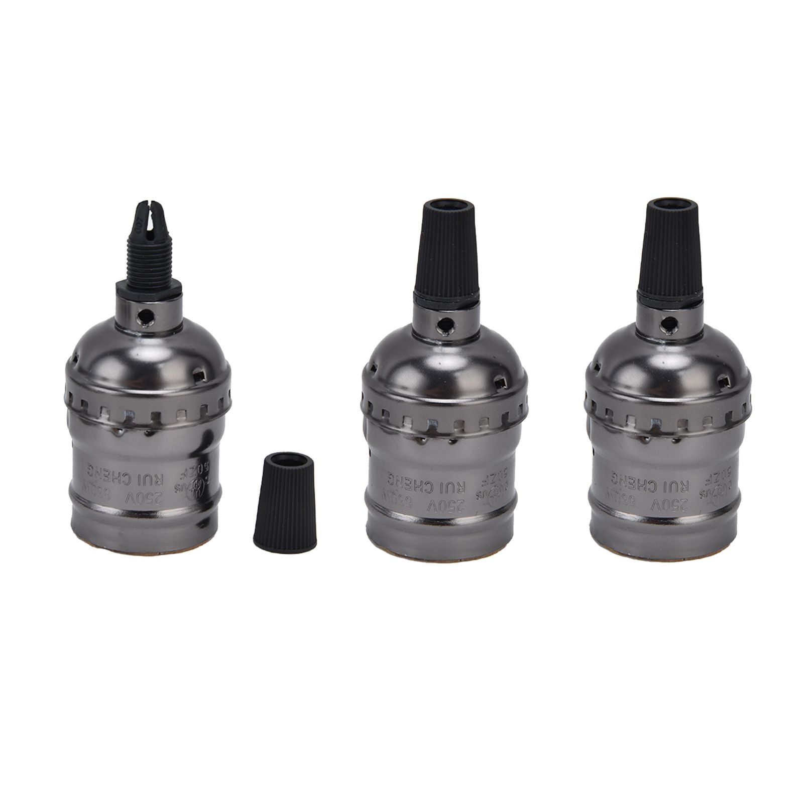 10Pcs Retro Lamp Holder Durable Elegant Aluminum Ceiling Bulb Socket for E26 E27 Bulb