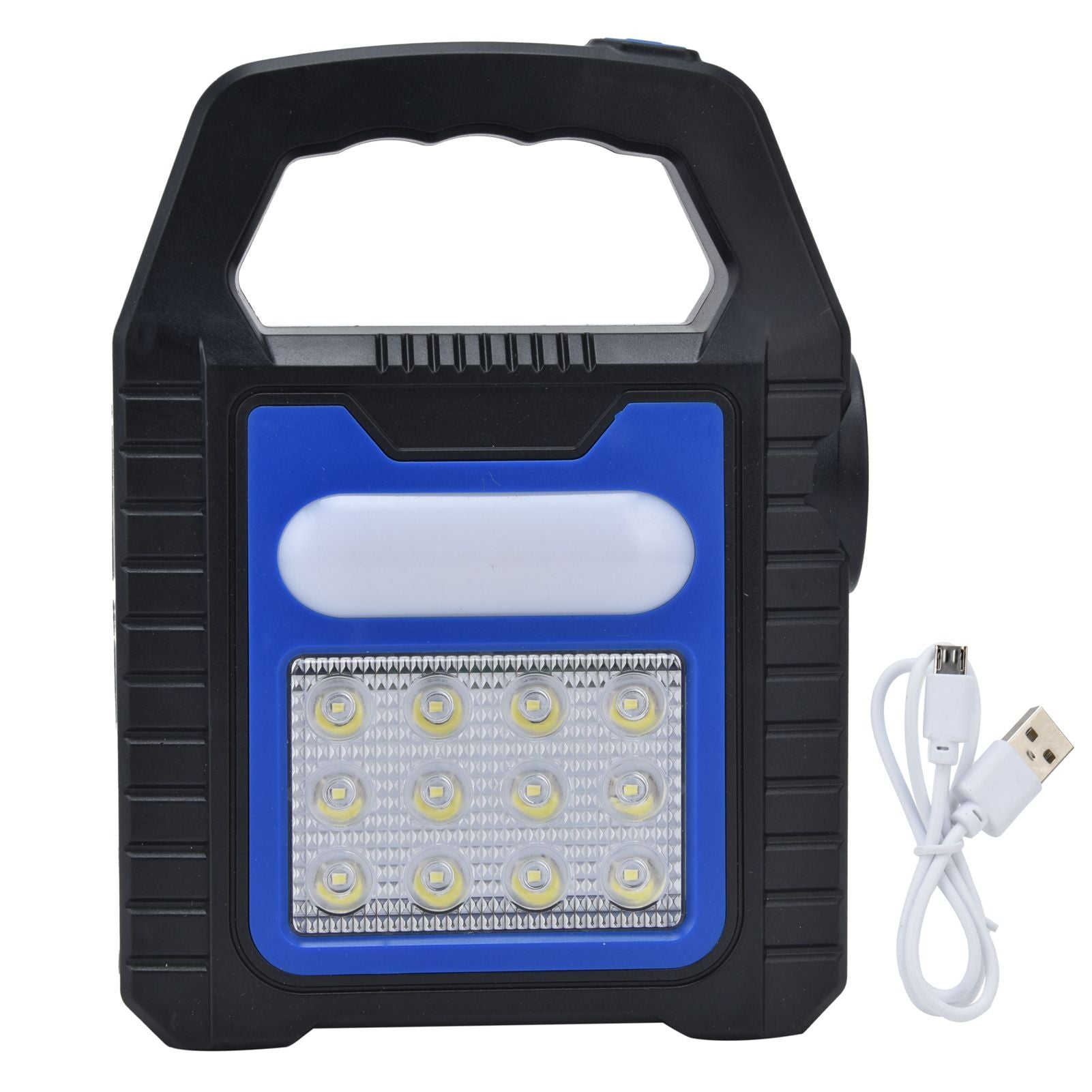Solar Flashlights USB Rechargeable Solar Panel Portable Handle LED Lantern for Outdoor