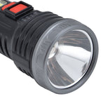 LED Flashlight with COB Sidelight USB Charging Ultra Bright Flashlight Portable Eletric Torch for Outdoor