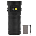 Brightest Flashlight LED 8 Modes Type C 9000mAh Waterproof Multifunctional Outdoor Light for CampingBlack