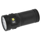 Brightest Flashlight LED 8 Modes Type C 9000mAh Waterproof Multifunctional Outdoor Light for CampingBlack