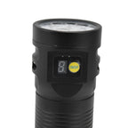 Brightest Flashlight LED 8 Modes Type C 9000mAh Waterproof Multifunctional Outdoor Light for CampingBlack