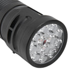 Brightest Flashlight LED 8 Modes Type C 9000mAh Waterproof Multifunctional Outdoor Light for CampingBlack
