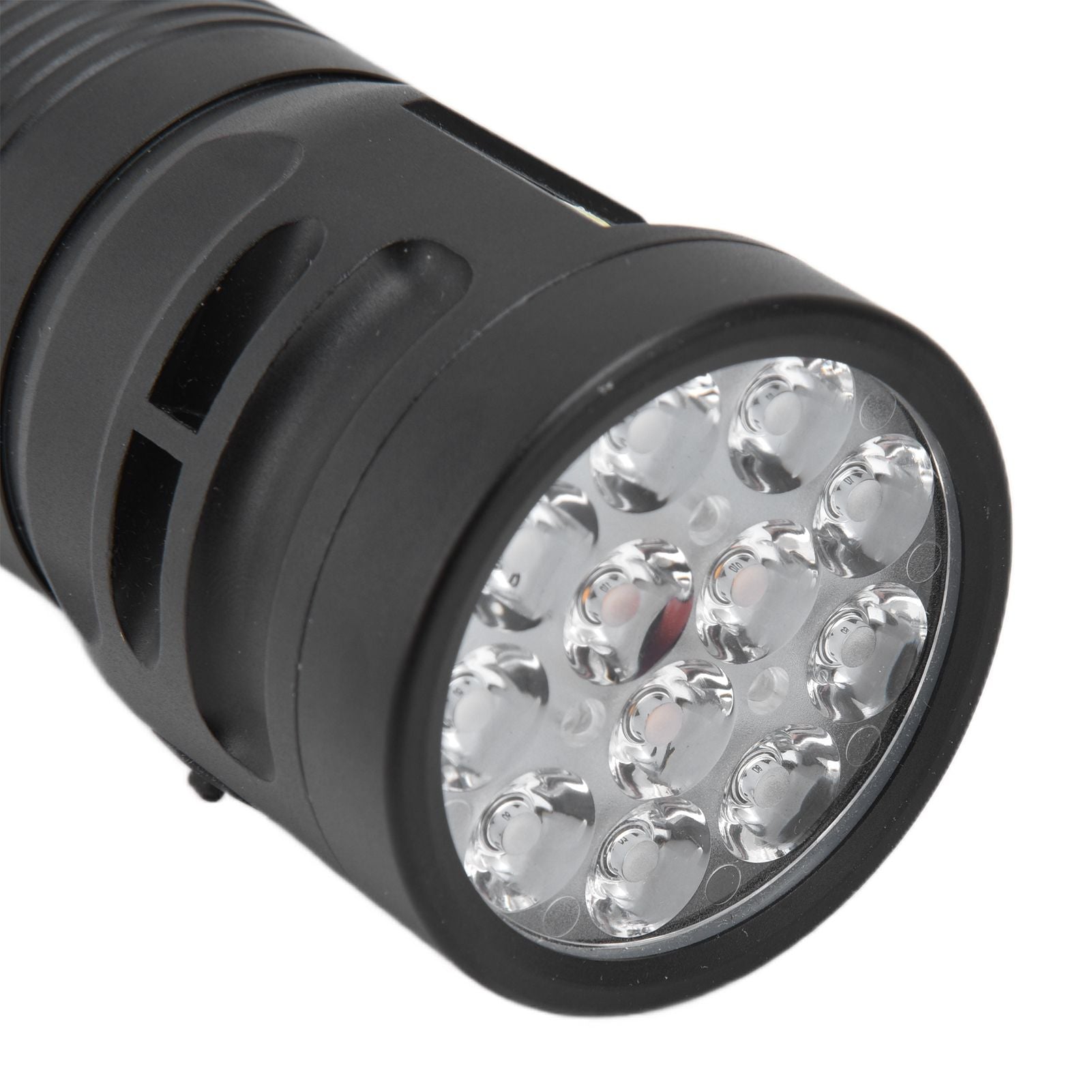 Brightest Flashlight LED 8 Modes Type C 9000mAh Waterproof Multifunctional Outdoor Light for CampingBlack