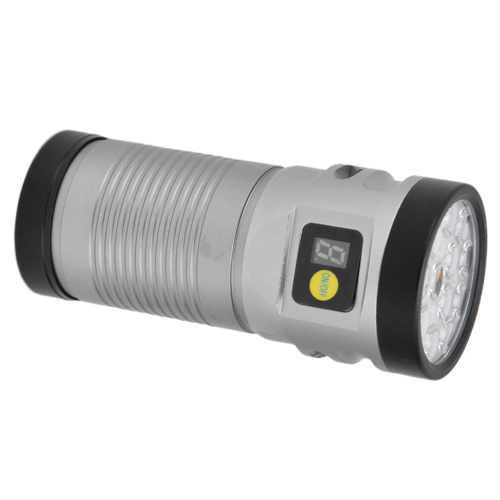 Brightest Flashlight LED 8 Modes Type C 9000mAh Waterproof Multifunctional Outdoor Light for CampingGrey