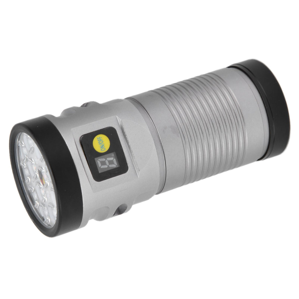 Brightest Flashlight LED 8 Modes Type C 9000mAh Waterproof Multifunctional Outdoor Light for CampingGrey