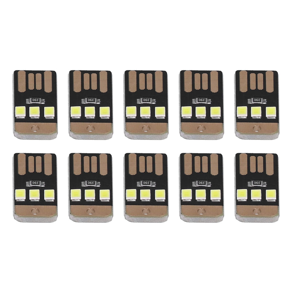 10Pcs Camping Mini Tent Night Light Portable Energy Saving USB LED Flashlight for OutdoorBlack