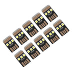 10Pcs Camping Mini Tent Night Light Portable Energy Saving USB LED Flashlight for OutdoorBlack
