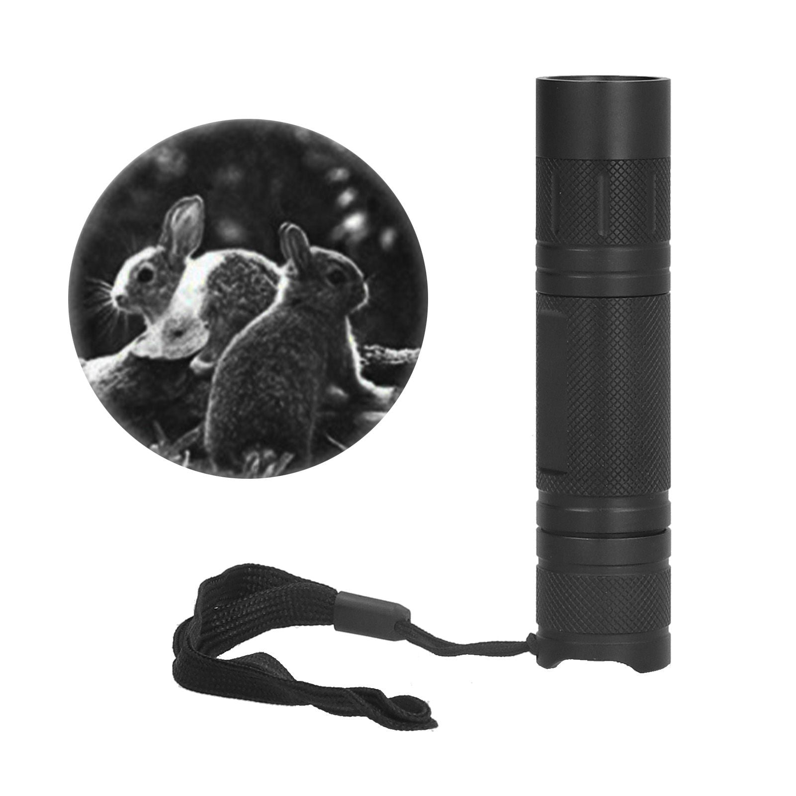 IR Flashlight Zoomable IPX54 Waterproof Anti Reverse Connection Comfortable Grip Led Flashlight for Hunting Home940NM
