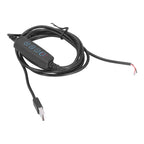 LED 2m Light Switch Cord Dimmable Universal USB Lamp Power Cord for 5V Lamp Outdoor Home